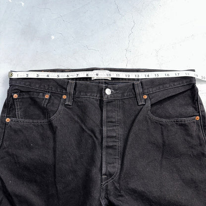 Levis 501 Vintage Y2K Mexico XX Straight Leg Jeans Black Dark Wash 38x30