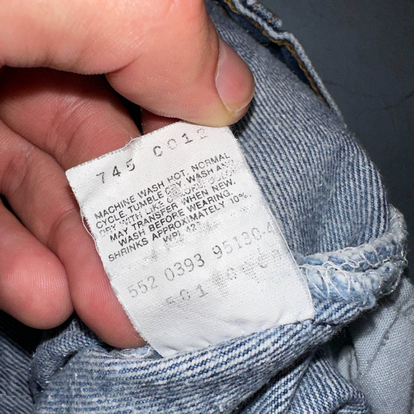 Levis 501 Vintage 90s USA XX Straight Leg Jeans Blue Med Wash 36x32 Act 32x28