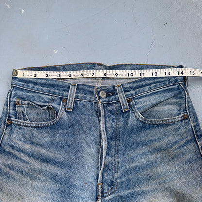 Levis 501 Vintage 80s Redline Selvedge USA XX Jeans Light Wash Act 28x30