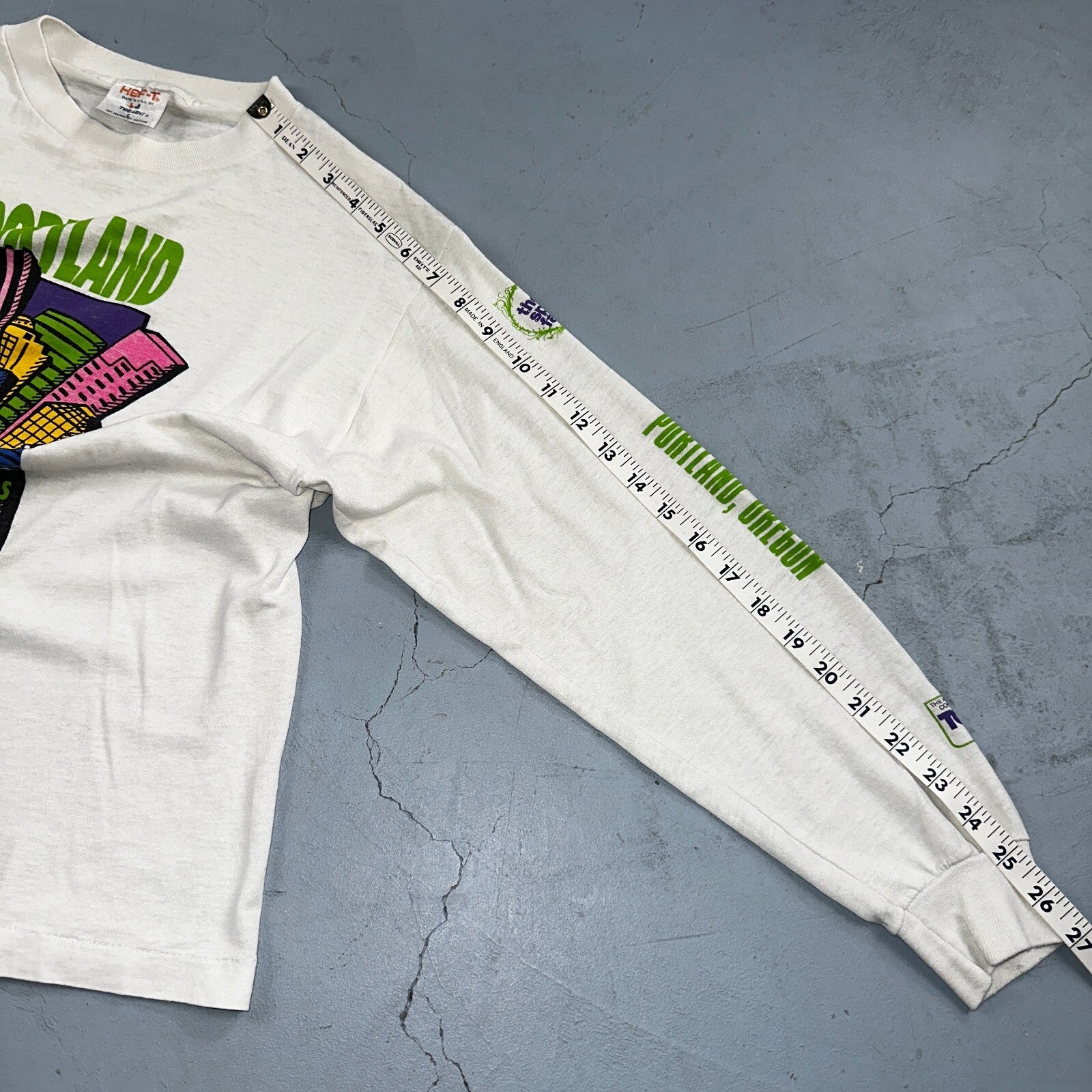 Portland Oregon VTG T Shirt Tee Jays 90s 1991 Long Sleeve Promo Natural Gas