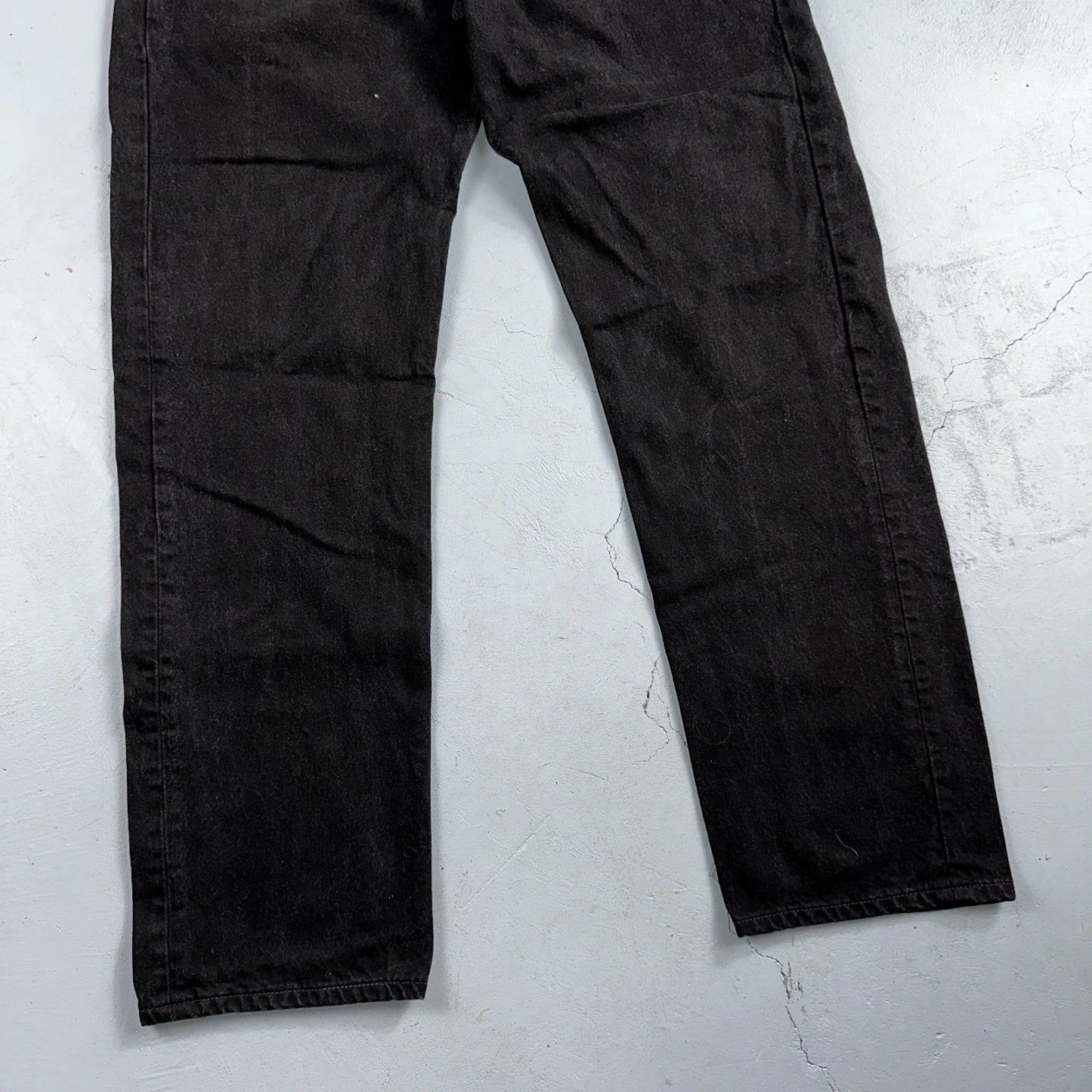 Levis 501 Vintage 90s USA XX Straight Leg Jeans Black Dark Wash 40x34 Act 36x33