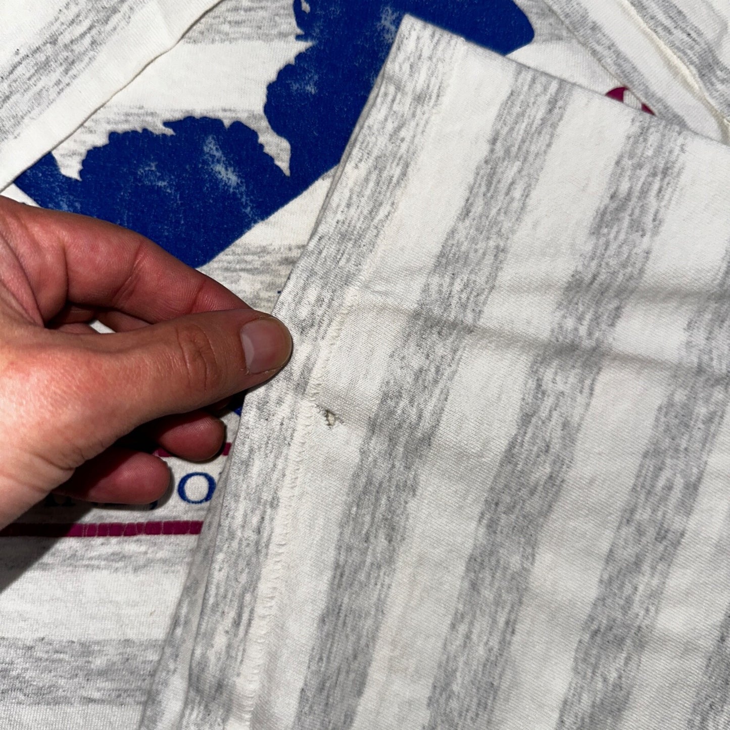 AGEHR 1993 Single Stitch VTG T Shirt Portland Oregon PDX June 18 20 Striped Rap