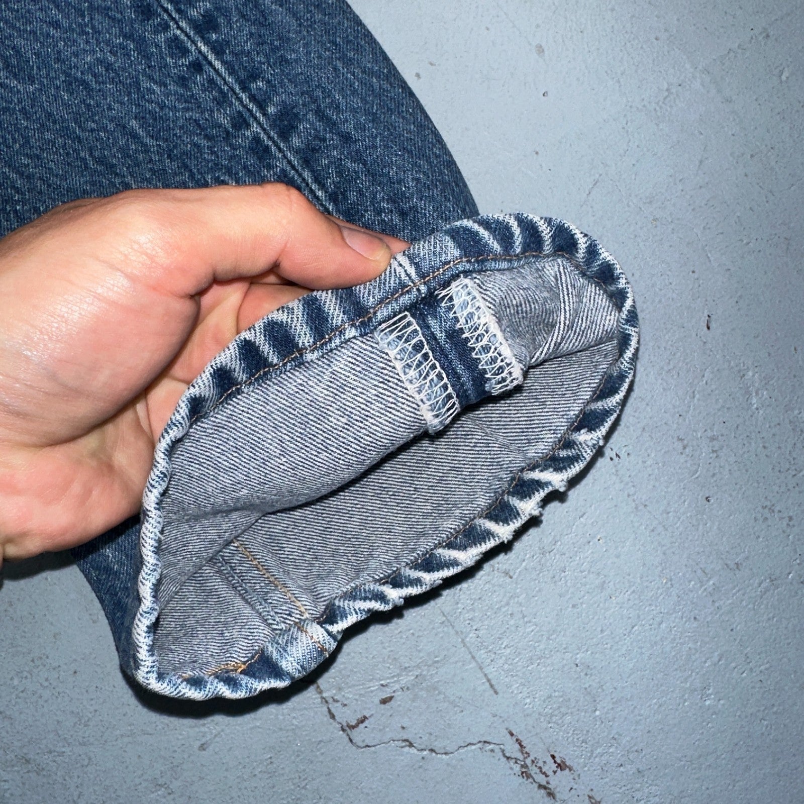 Levis 501 Vintage 90s USA XX Straight Leg Jeans Blue Med Wash 32x36 Act 29x32