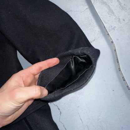 L.L. Bean Men S US Navy Anchor Collection Toggle Wool Pea Coat Jacket USA VTG