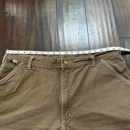 Carhartt Cat 2 FR Flame Resistant Mens 40x34 Utility Work Pants Jeans 38x31 Vtg