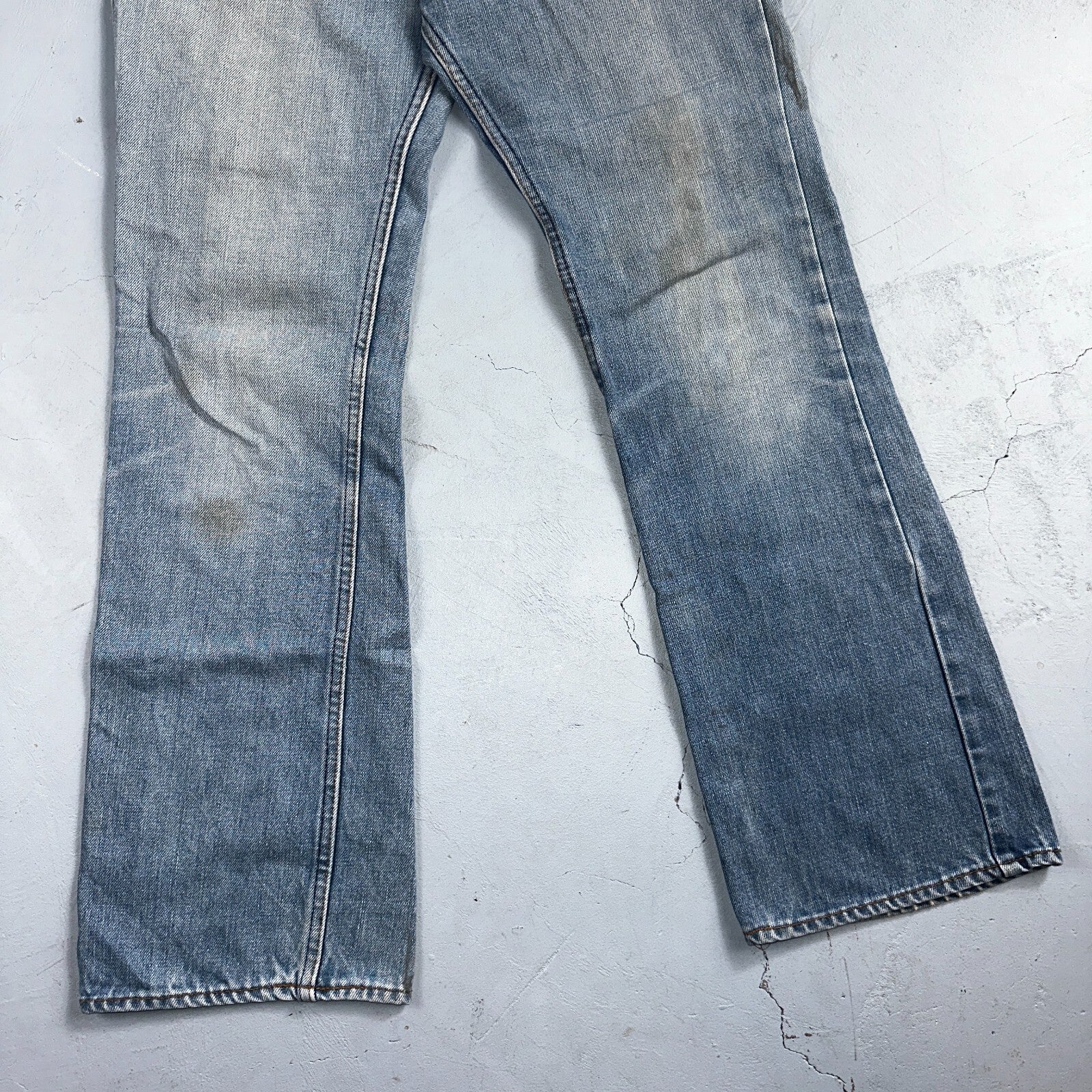 Levis 517 Vintage 80s USA Orange Tab Bootcut Flare Blue Jeans Talon Act 30x29