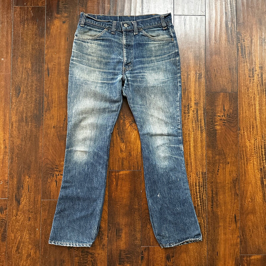 VTG 80s Levis Orange Tab 646 Bell Bottom Flares 33x31 Act 31x30 1980s 501