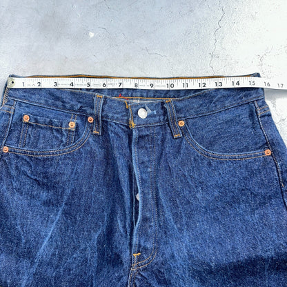 Levis 501 Vintage 90s USA XX Straight Leg Jeans Blue Dark Wash 34x34 Act 31x31