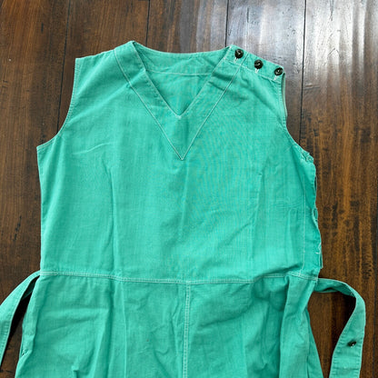 Vintage USA Rockabilly Womens Dress Skirt 60s 70s Green Cute Summer