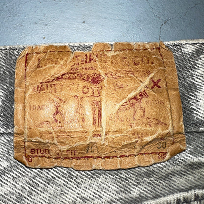 Levis 501 Vintage 80s USA XX Straight Leg Jeans Gray Acid Wash 28x30 Act 26x27