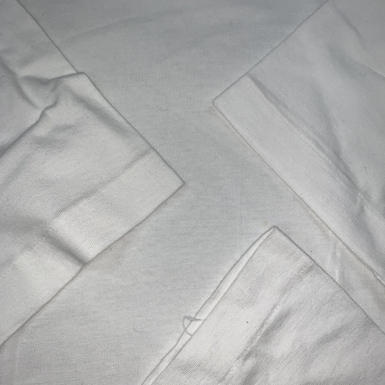 Vintage T Shirt Basic White L Blank Lot Tee Rap 80s 90s No Print Essential 