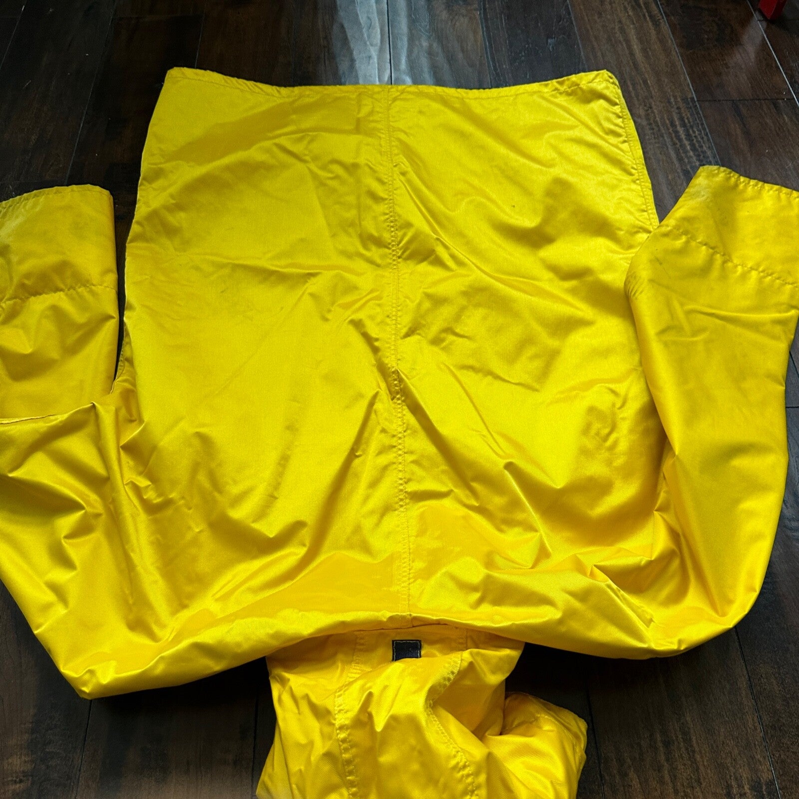 VTG Terrramar 1990s Diamond Jacket Mens Yellow XL Parka Rain Workwear