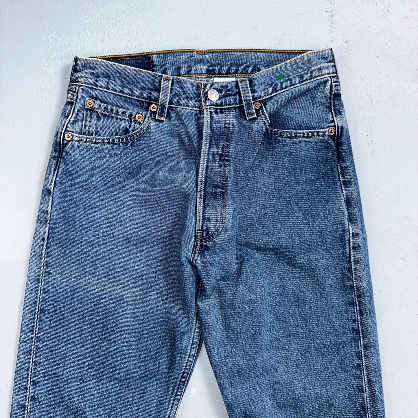 Levis 501 Vintage 90s Mexico XX Straight Leg Jeans 29x32 Y2K Med Wash Act 27x30