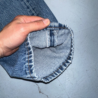 Levis 501 Vintage 90s USA XX Straight Leg Jeans Blue Light Wash 35x34 Act 31x30