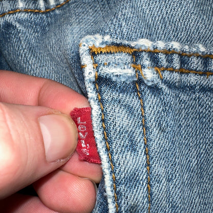 Levis 501 Vintage Y2K Mexico Straight Leg Jeans 31x32 90s Med Wash Act 30x30