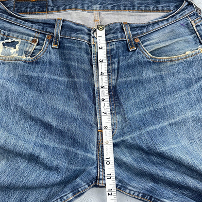Levis 501 Vintage Y2K XX Straight Leg Jeans Blue Med Wash 34x34 Act 33x27