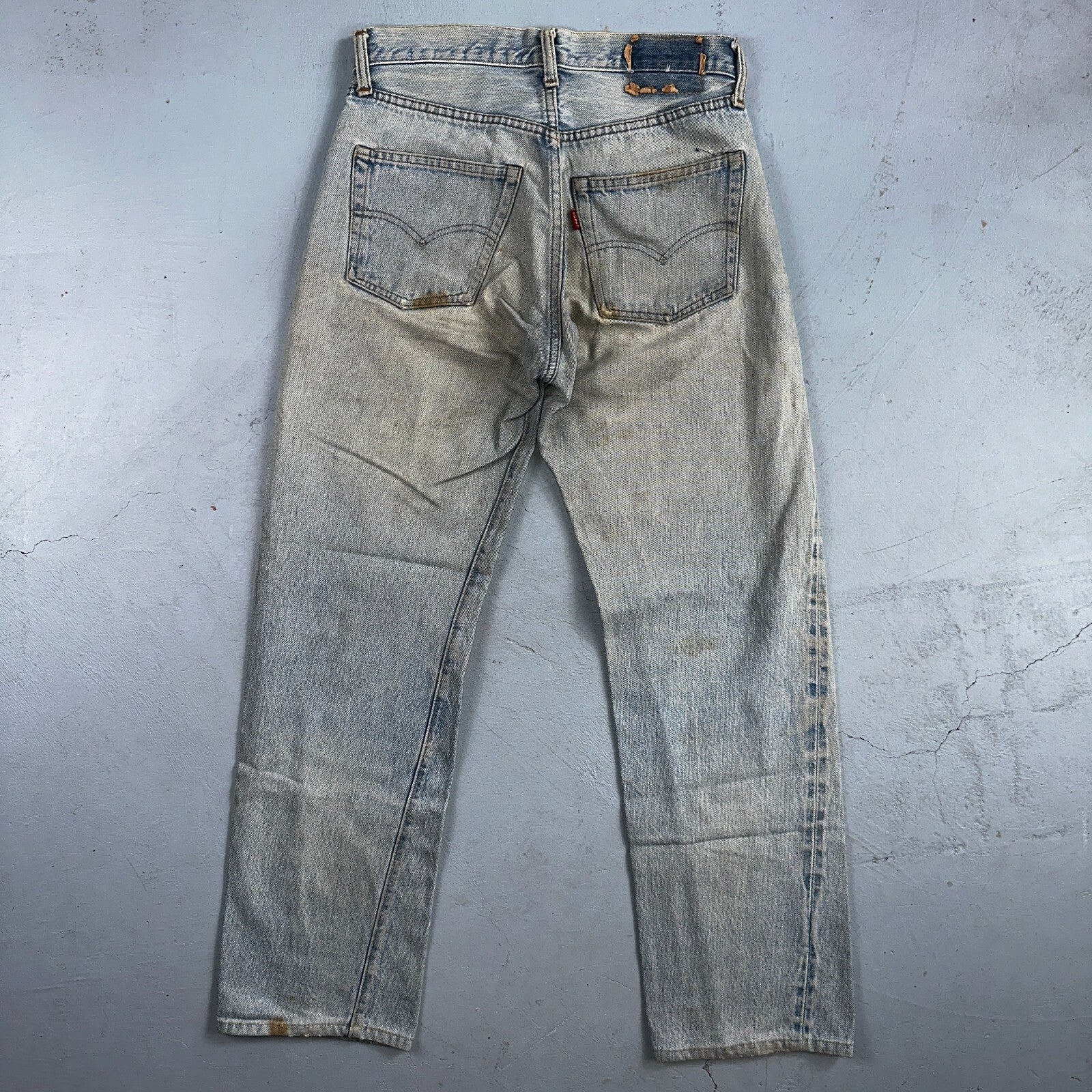 Levis 501 Vintage 80s Redline Selvedge USA XX Jeans Light Wash 1980s Act 28x29