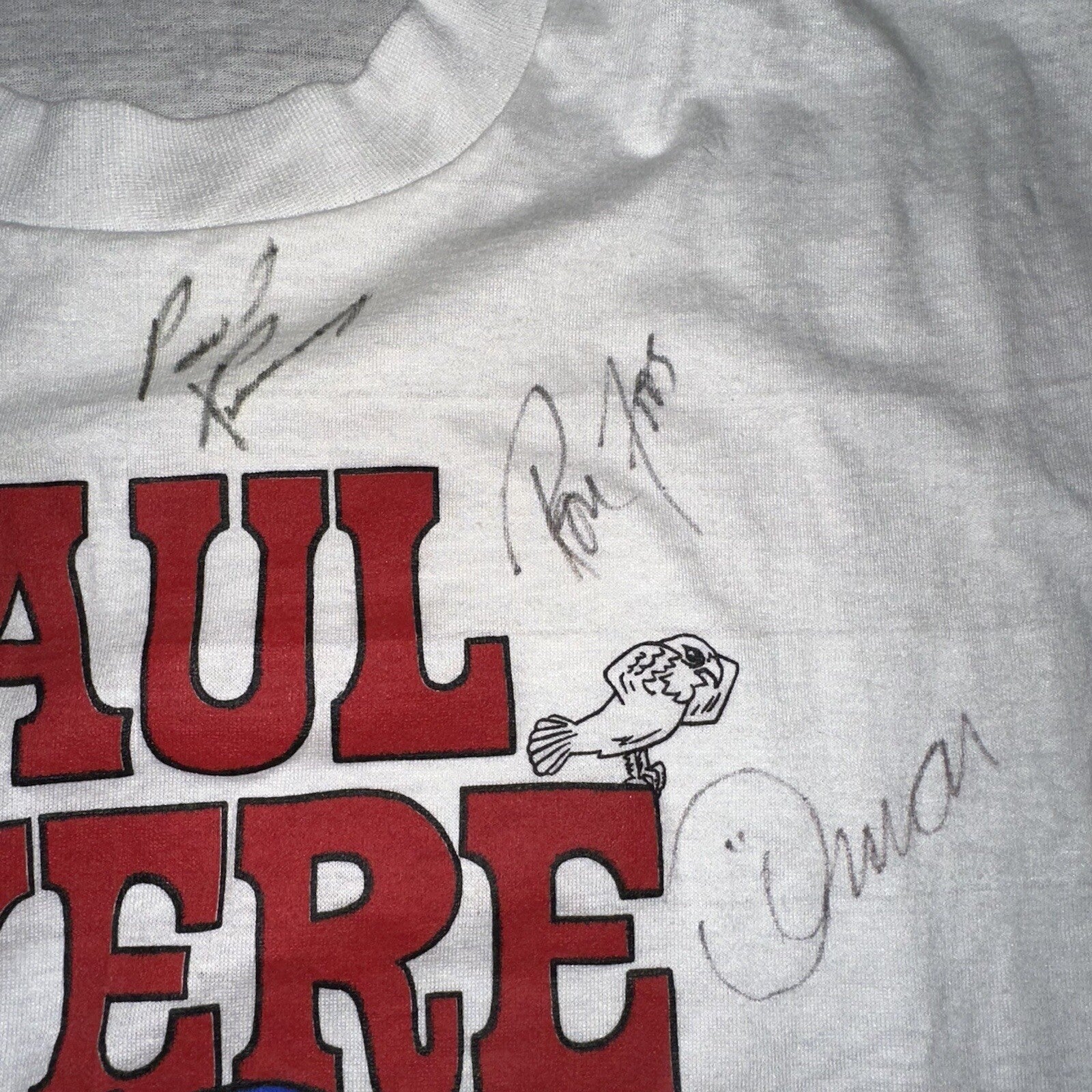 Paul Revere Raiders USA Vintage T Shirt 80s Screen Stars Autograph Confederate