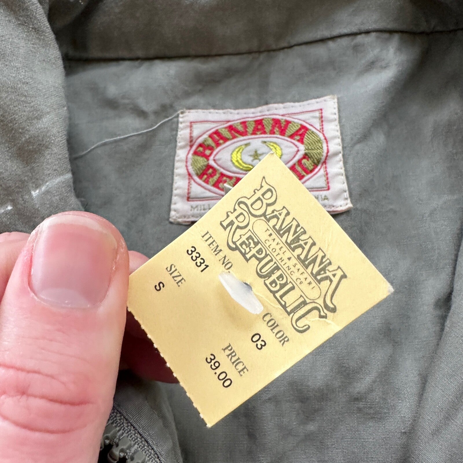 Vtg Banana Republic Size S Safari Travel Vest Animal Print RARE 70s