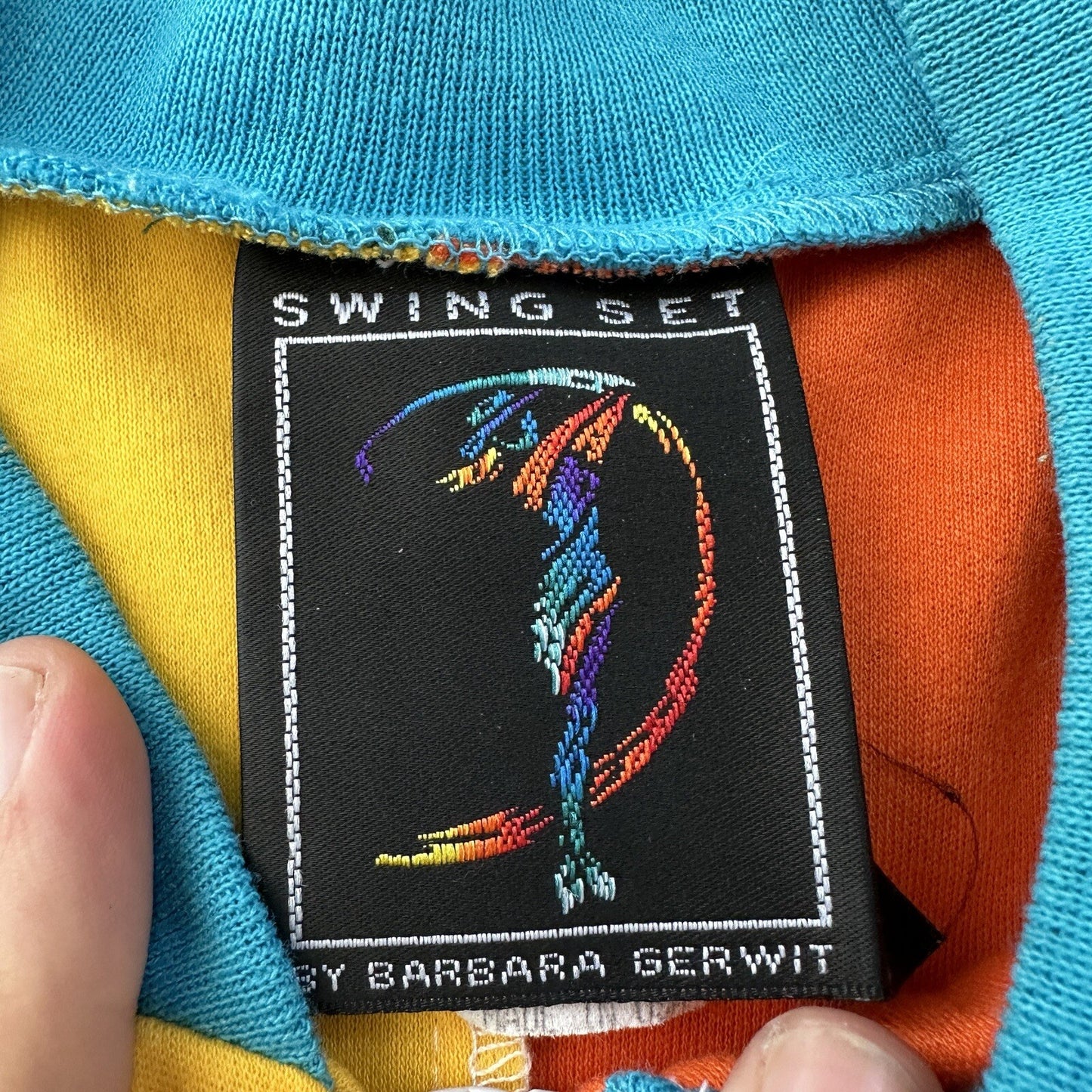 Barbara Gerwit Sweater Vest Womens L Usa Made 80s 90s Golf Colorblock VTG