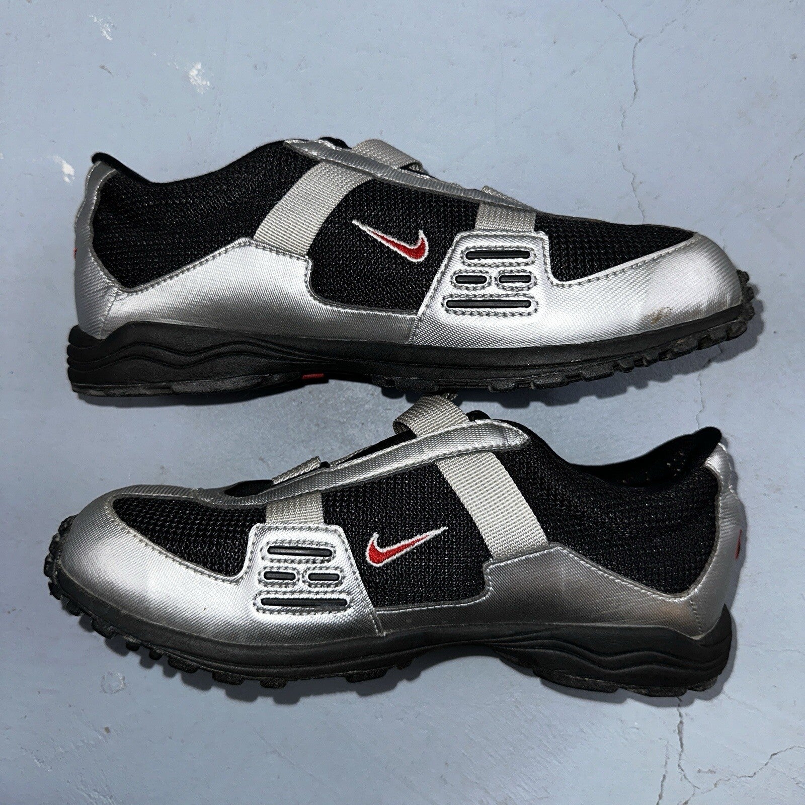 Nike Size 10 VTG 171105-061 Contagious Women's Cycling Shoes Silver 1998 90s