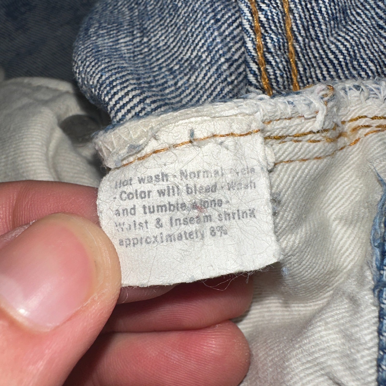 Levis 501 Vintage 70s SS Redline Selvedge USA XX Jeans Med Wash 48x30 Act 44x27