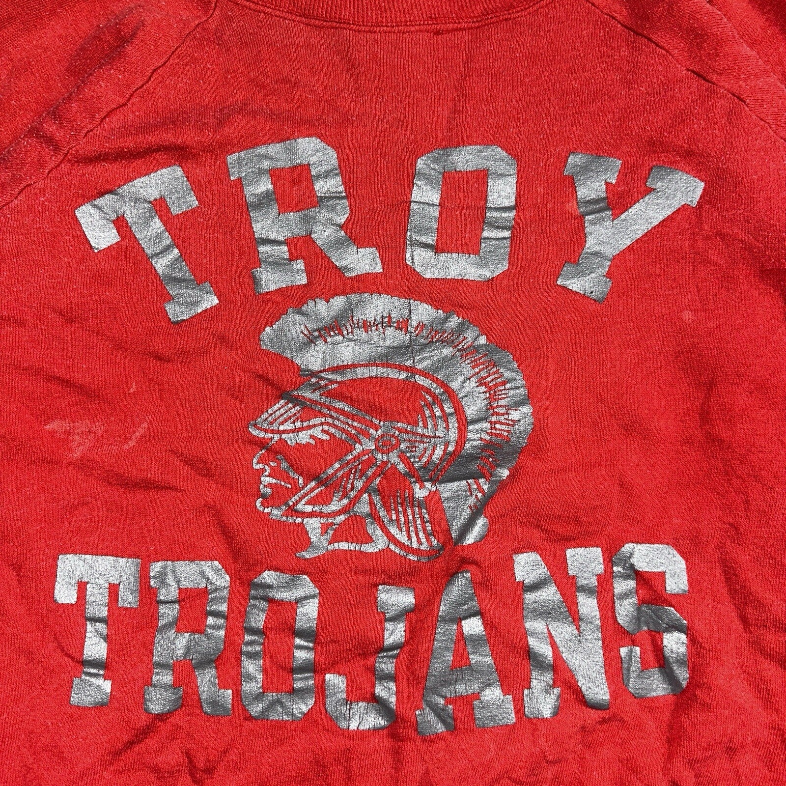 Champion USA Vintage 80s US Sweatshirt Warmup Troy Trojans Football College