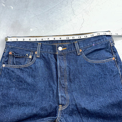 Levis 501 Vintage Y2K 90s XX Straight Leg Jeans Blue Dark Wash 36x40 Act 34x35