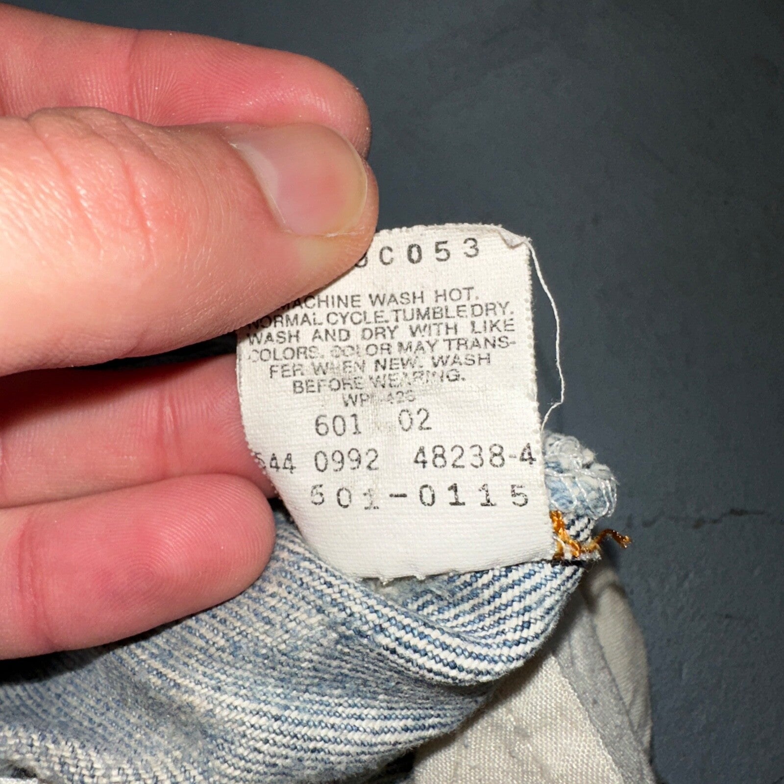 Levis 501 Vintage 90s USA XX Straight Leg Jeans Blue Light Wash 29x32 Act 28x31