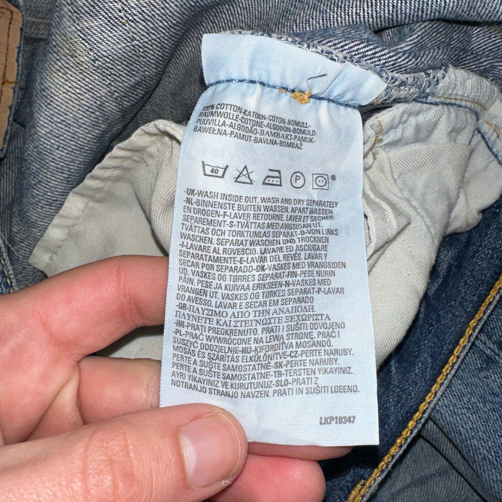 Levis 501 Vintage Y2K XX Straight Leg Jeans Blue Light Wash 34x34 Act 33x33