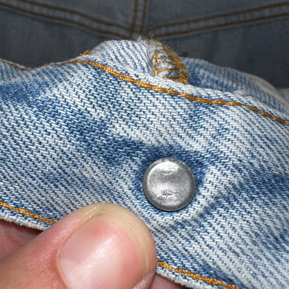 Levis 501 Vintage 80s Redline Selvedge USA XX Jeans Light Wash 30x36 Act 29x25