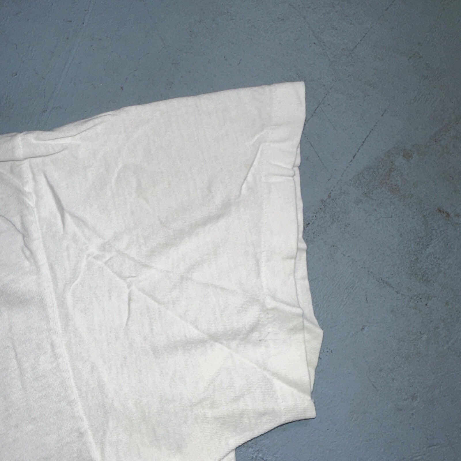 Hanes 70s Flower Art VTG T Shirt White Single Stitch Custom One Of A Kind Cute