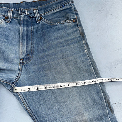 Levis 517 Vintage 80s USA Orange Tab Bootcut Flare Blue Jeans Talon Act 30x29