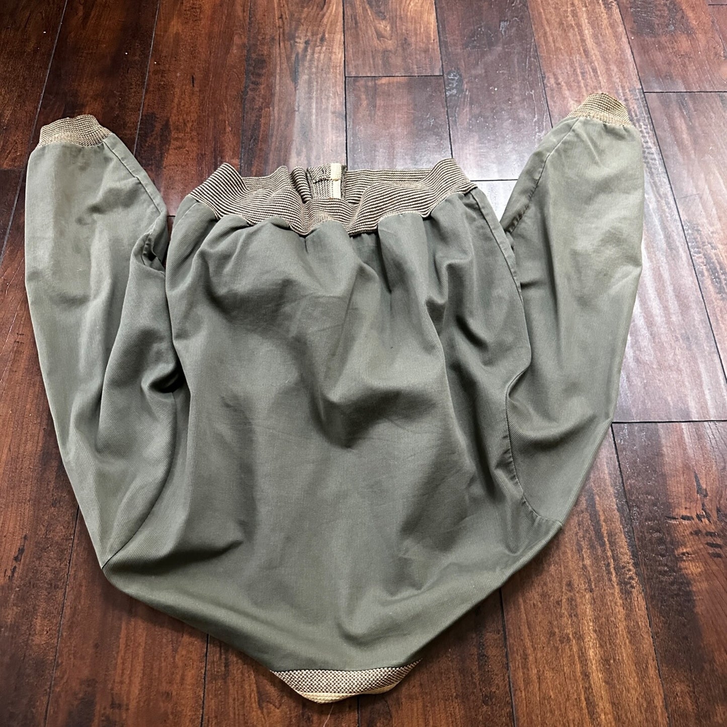 Vintage 60s Sport King Canvas M Montgomery Ward Green Rockabilly Grandpa 1960s