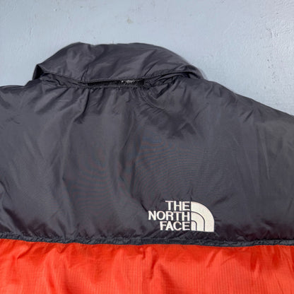 VTG The North Face 90s Nupste Vest XL Goose Down Orange Warm Damaged TNF