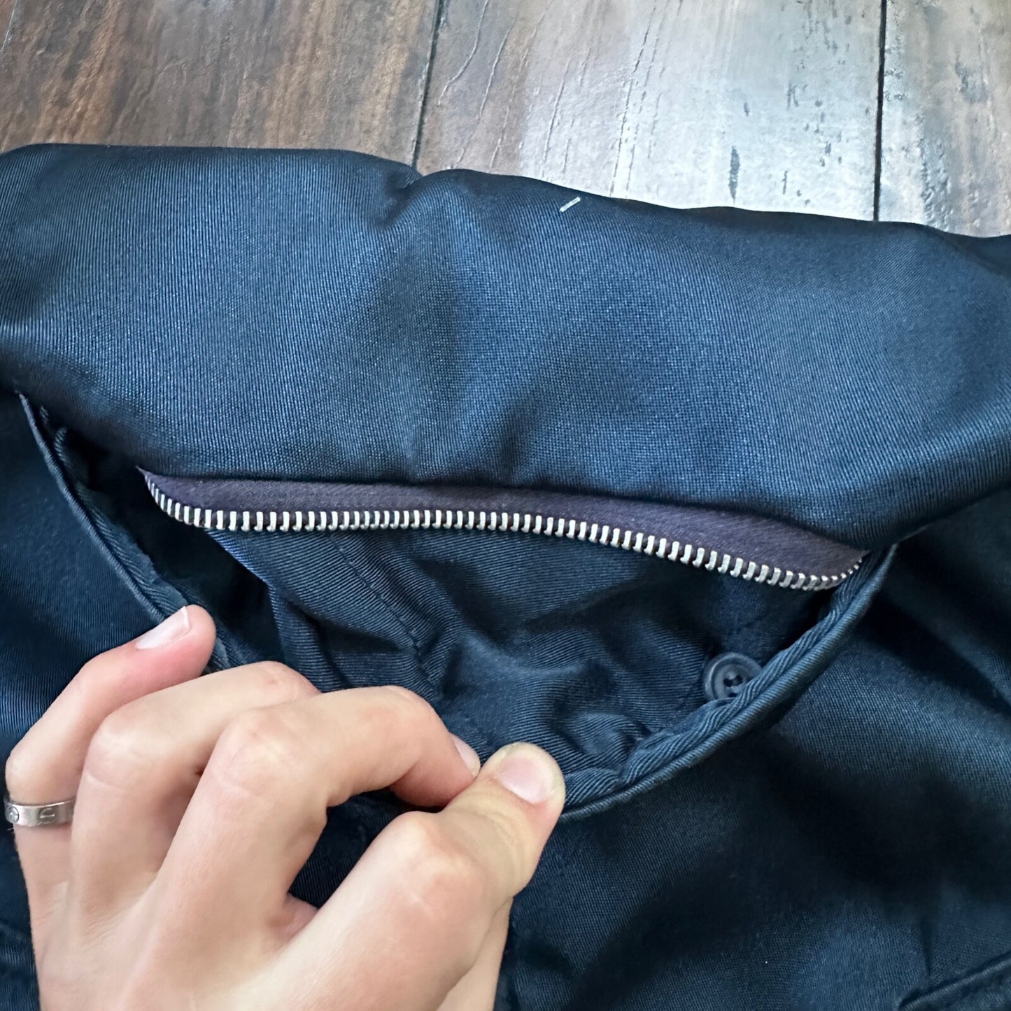 1960s Vtg Golden Fleece Industrial Outerwear Blue Jacket Coat Mens Size 38 USA