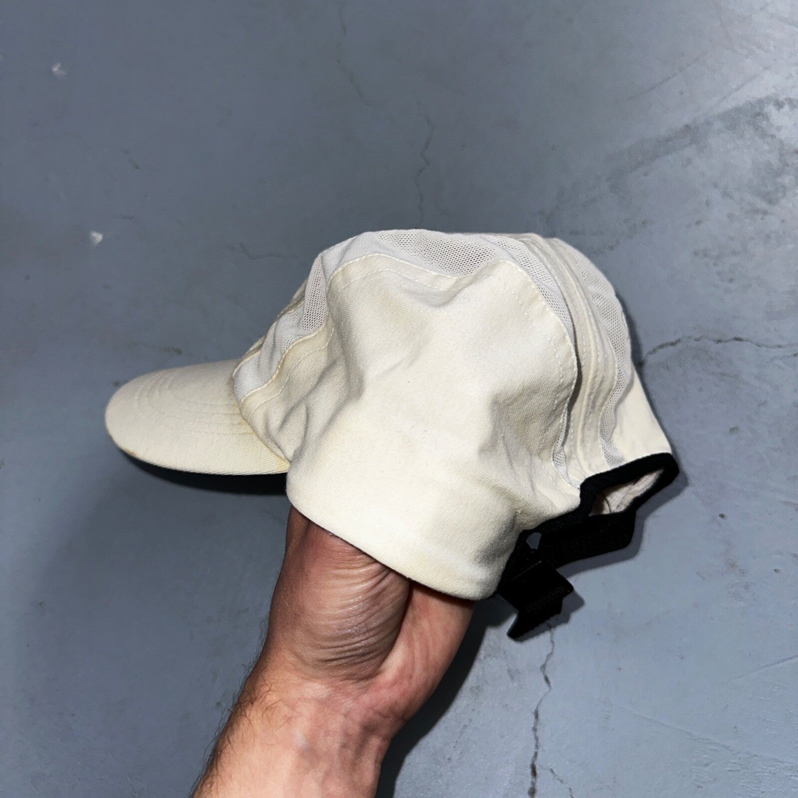 Nike Vintage Hat Cap Strap Back Swoosh Mesh Panel Tailwind Mens 90s Air Max