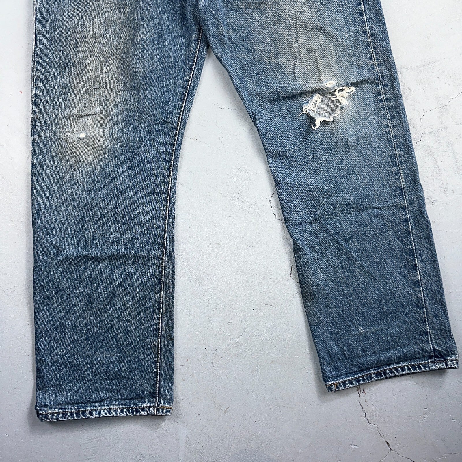Levis 501 Vintage 90s XX Straight Leg Jeans Y2K Med Wash 42x30 Act 42x31