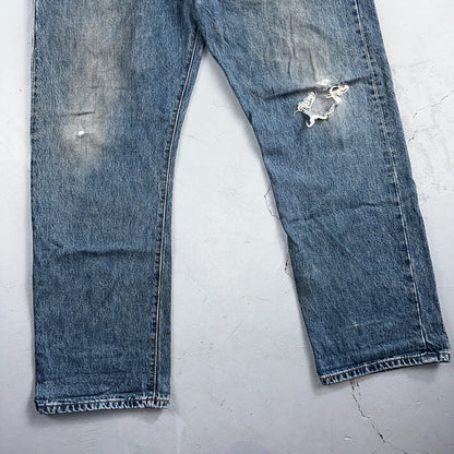 Levis 501 Vintage 90s XX Straight Leg Jeans Y2K Med Wash 42x30 Act 42x31