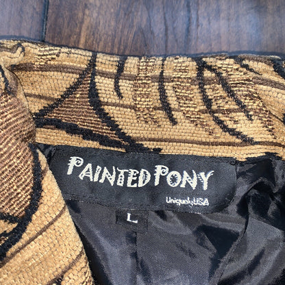 80s Vintage Painted Pony Western Wear Women's Jacket Button Down VTG 1980s