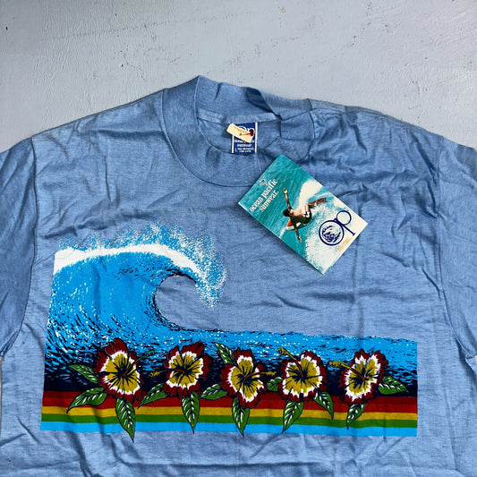 Ocean Pacific Sunwear NWT Tags Attached VTG T Shirt 80s Surf Surfer Hawaii L