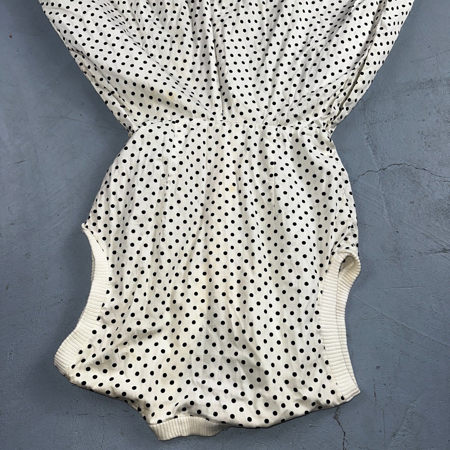 Vintage 1950s Koret of California Polka Dot Shirt Dress San Francisco Rockabilly