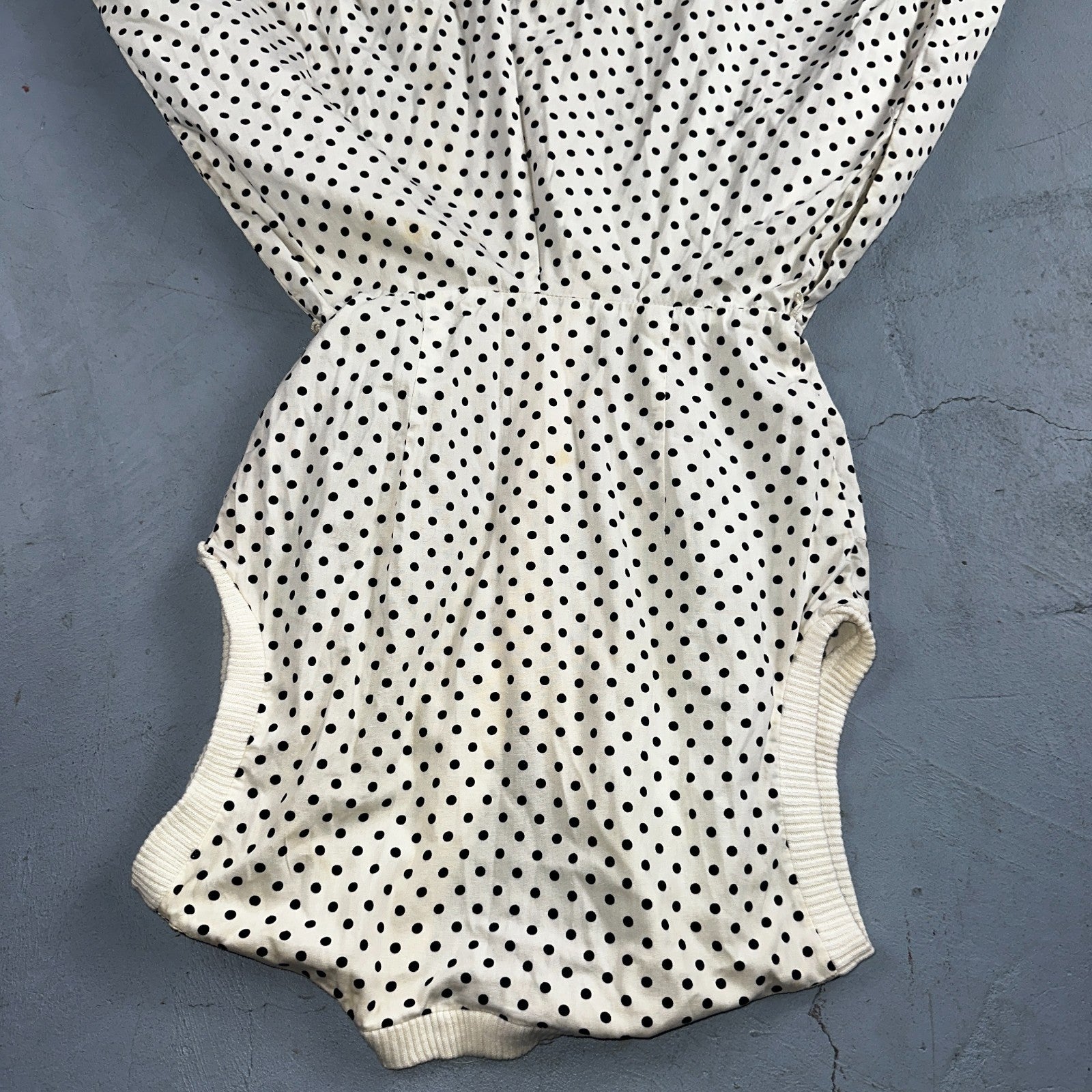 Vintage 1950s Koret of California Polka Dot Shirt Dress San Francisco Rockabilly