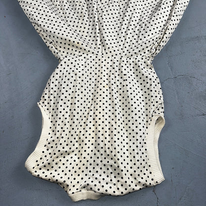 Vintage 1950s Koret of California Polka Dot Shirt Dress San Francisco Rockabilly