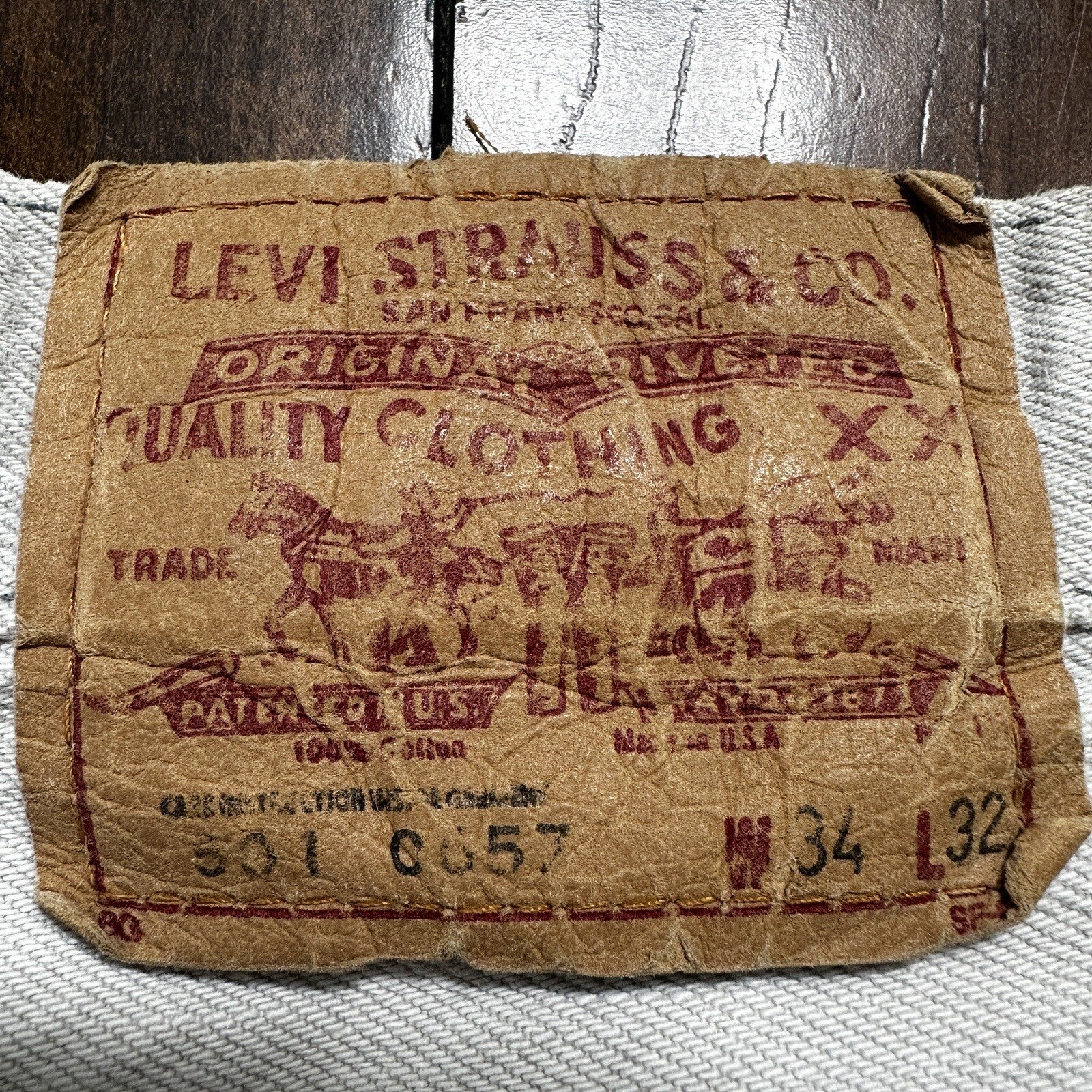 VTG 90s Levis 501 Button Fly 34x32 USA Tag Jeans Grey Wash XX Act 31x31