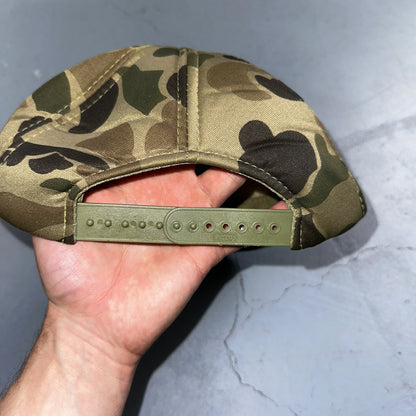 Balderson Camo Green 80s VTG Hat Cap Snapback Otto Trucker Hunting Woodland