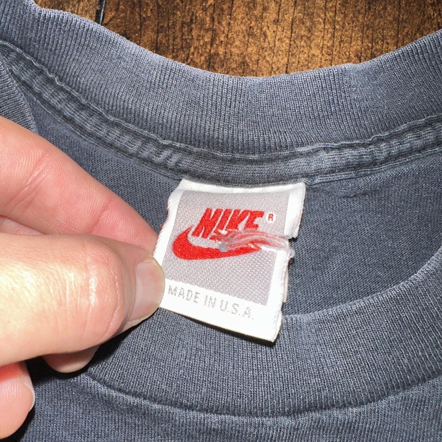 Nike Vintage T Shirt Mens XL AIR CHECK Rap Jordan Music Flight Track Sneakers