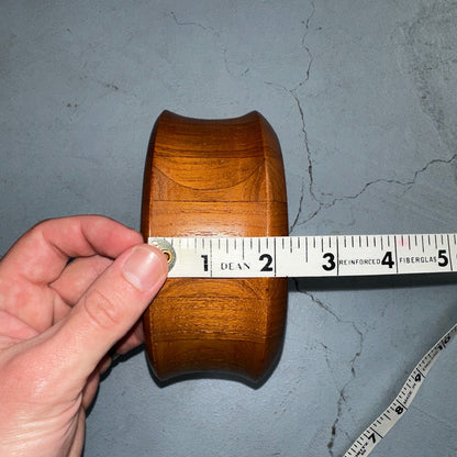 Digsmed Beautiful MCM Design Denmark Teak Wood Bowl Uniform Grain