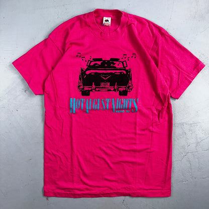 Hot August Nights XL VTG T Shirt Pink USA Cars Reno Driving Music Graphic