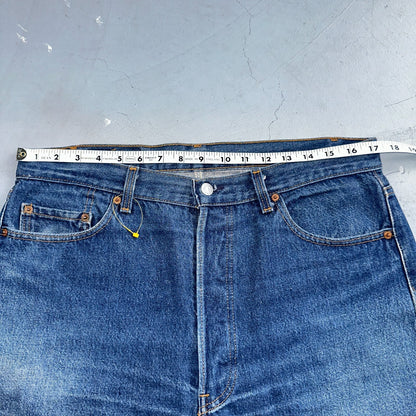 Levis 501 Vintage 80s USA XX Straight Leg Jeans Blue Med Wash 38x30 Act 35x26